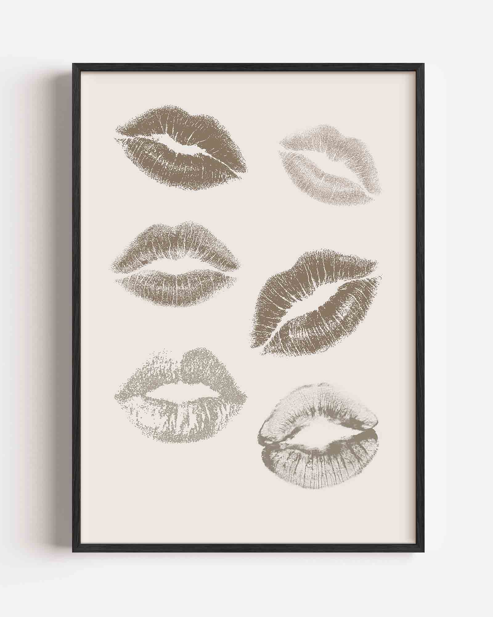 Lippenafdrukken Poster