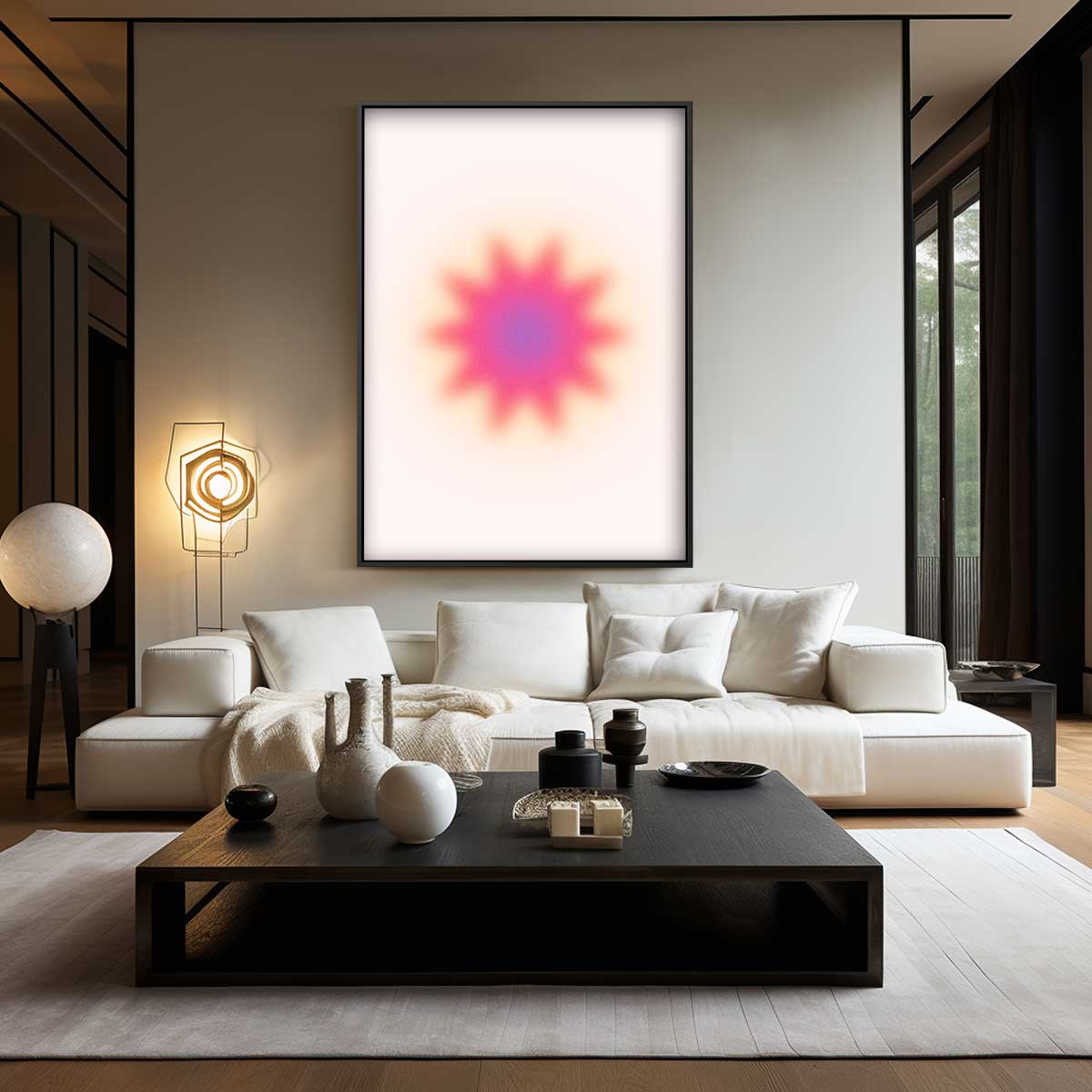 Zachte Sterrenexplosie Kunstwerk-canvas-dibond-plexiglas-wanddecoratie-WallArtistic