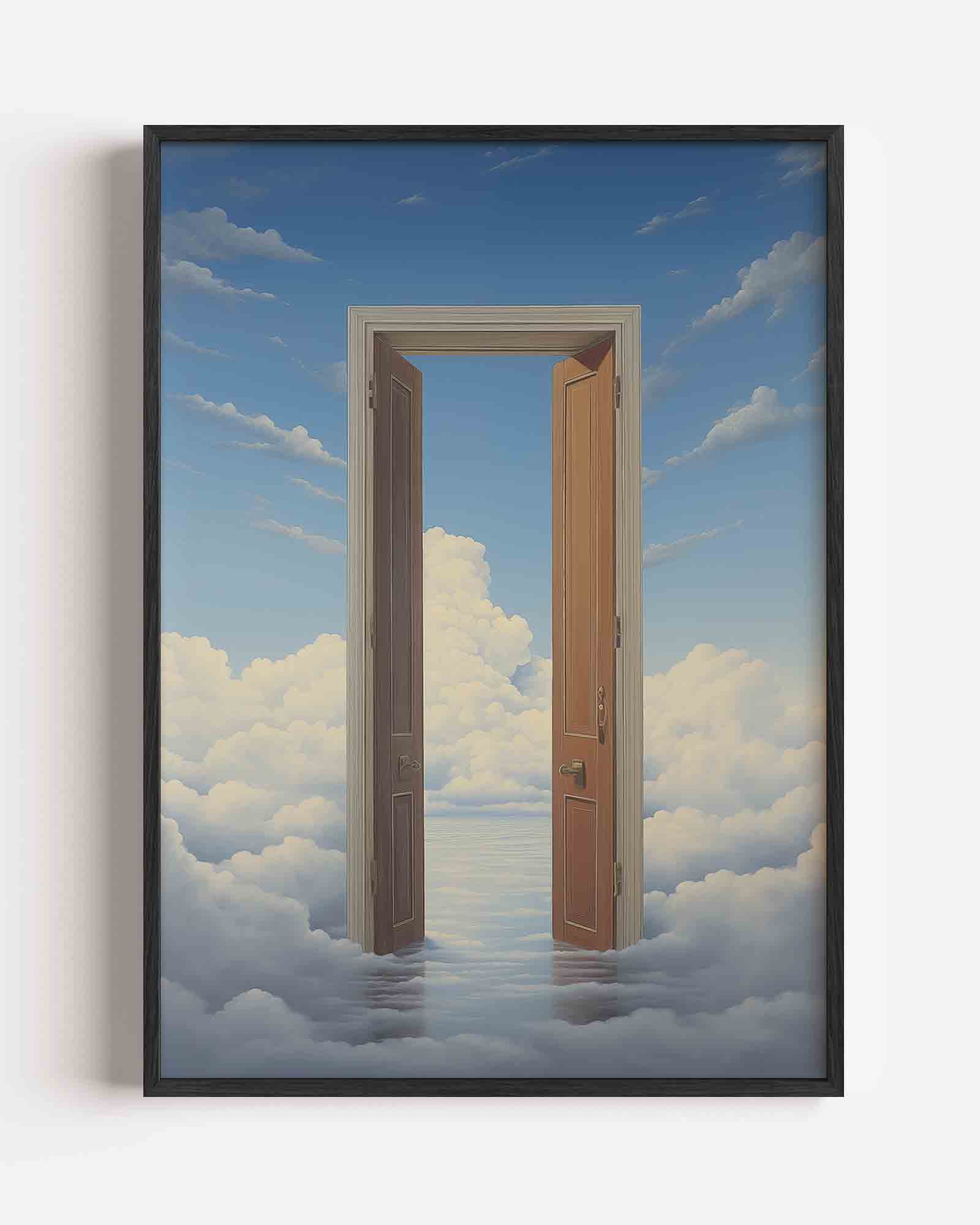 Deur naar wolken Poster