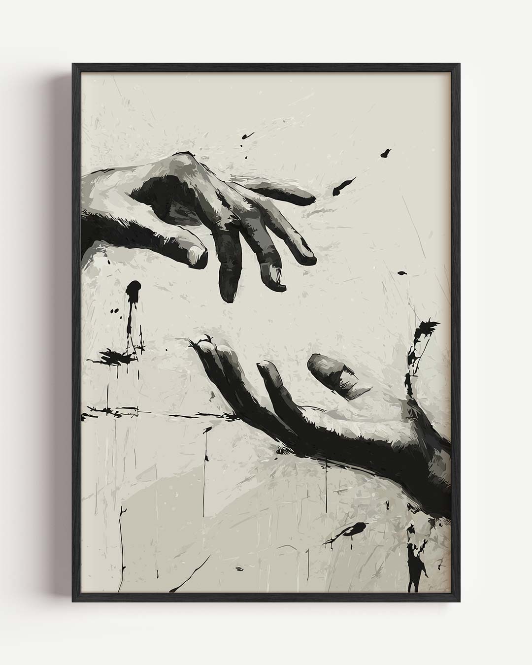 Artistieke Handen in Beweging Poster-WallArtistic