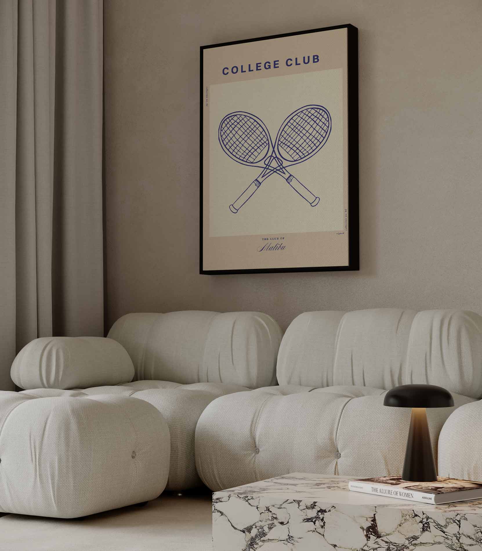 College Club Tennisposter