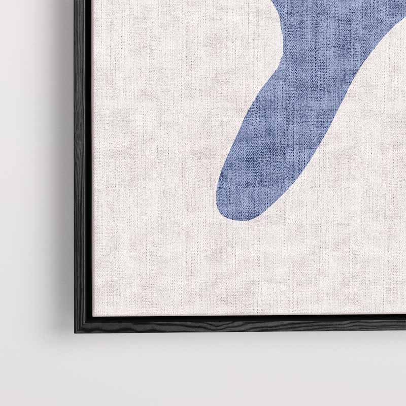 Abstract Blauw Tak Design Kunstwerk-canvas-dibond-plexiglas-wanddecoratie-WallArtistic