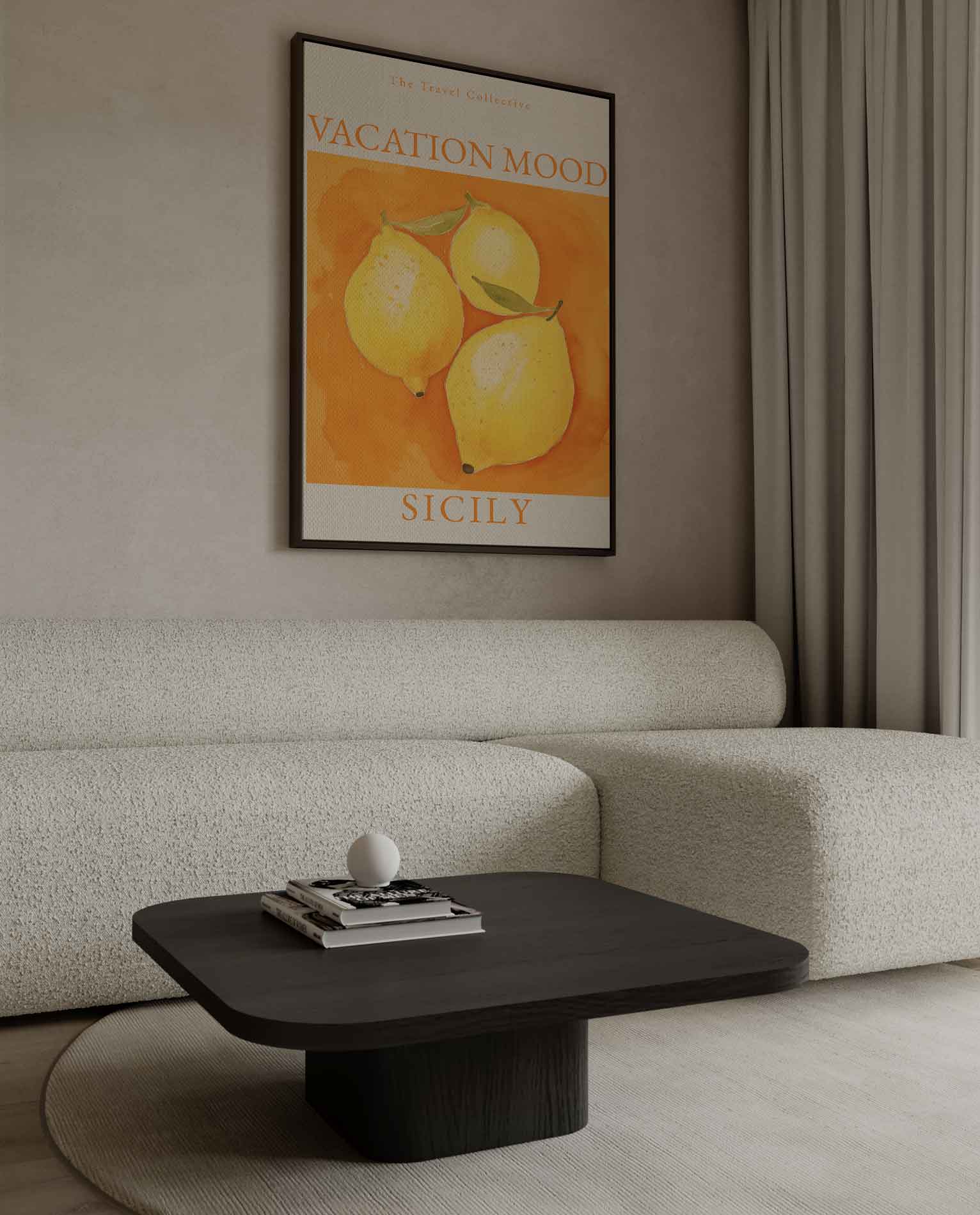 Zomerse Siciliaanse Citroenen Kunstwerk-canvas-dibond-plexiglas-wanddecoratie-WallArtistic