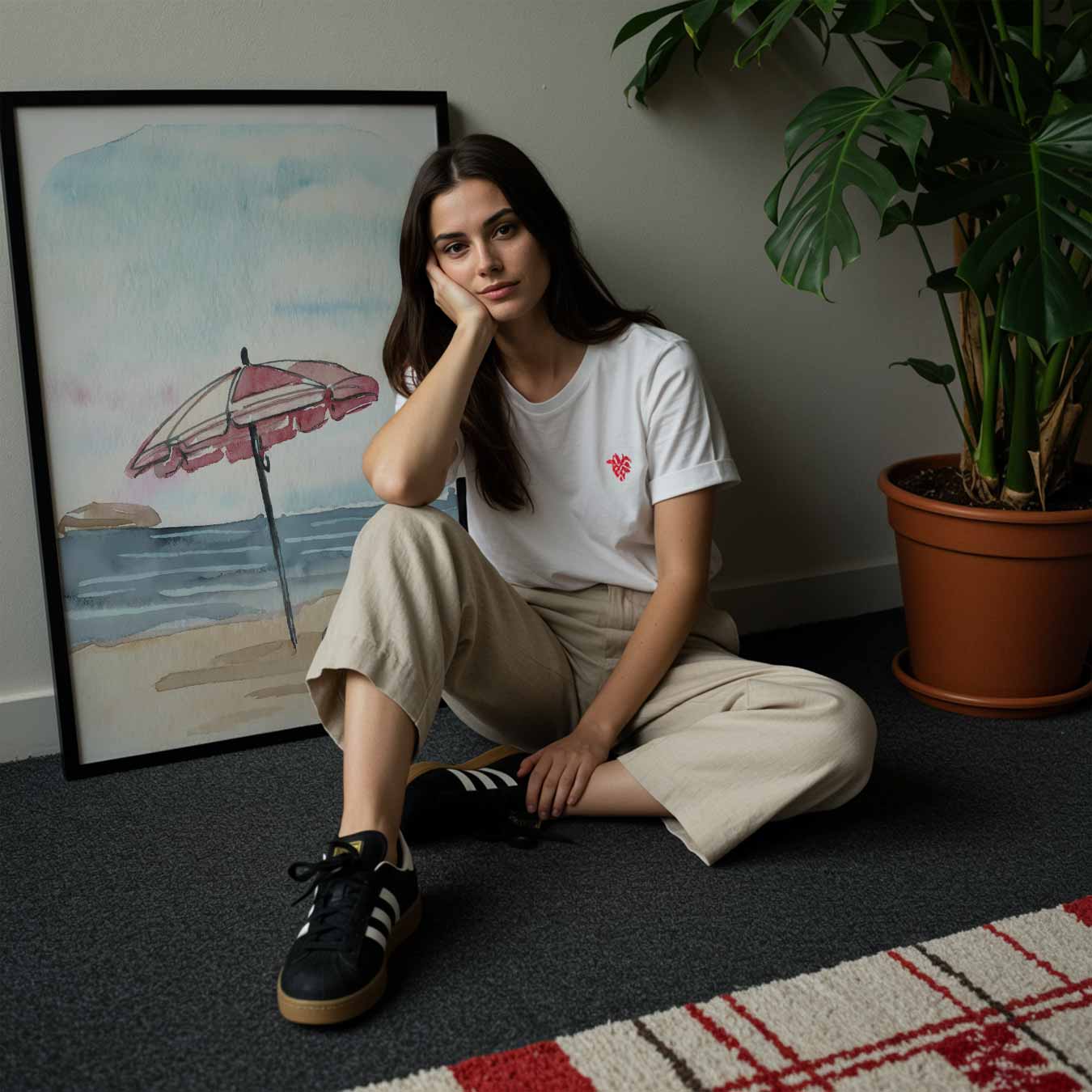 Zomerse Stranddag Poster-WallArtistic