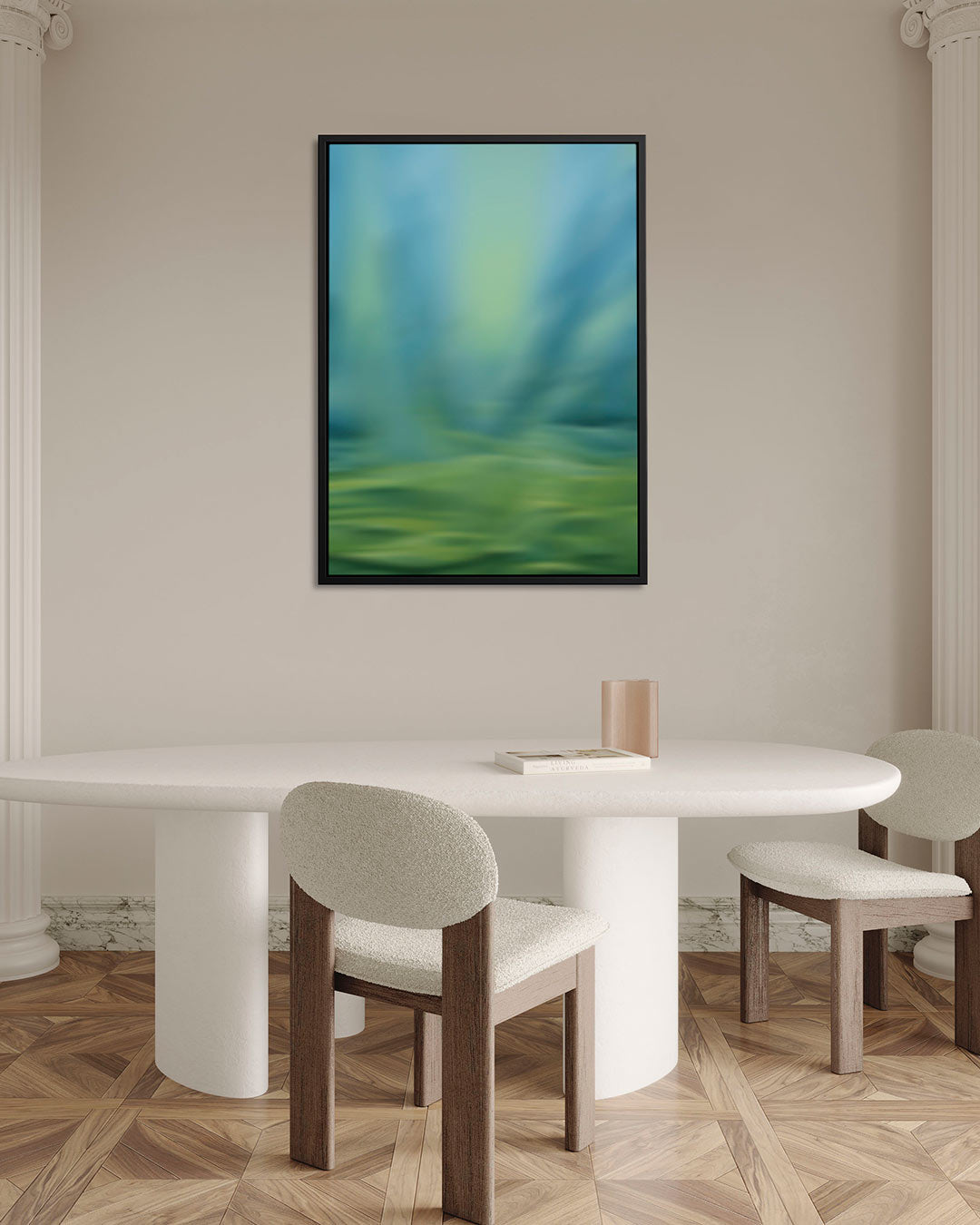 Vloeiende kleuren Kunstwerk