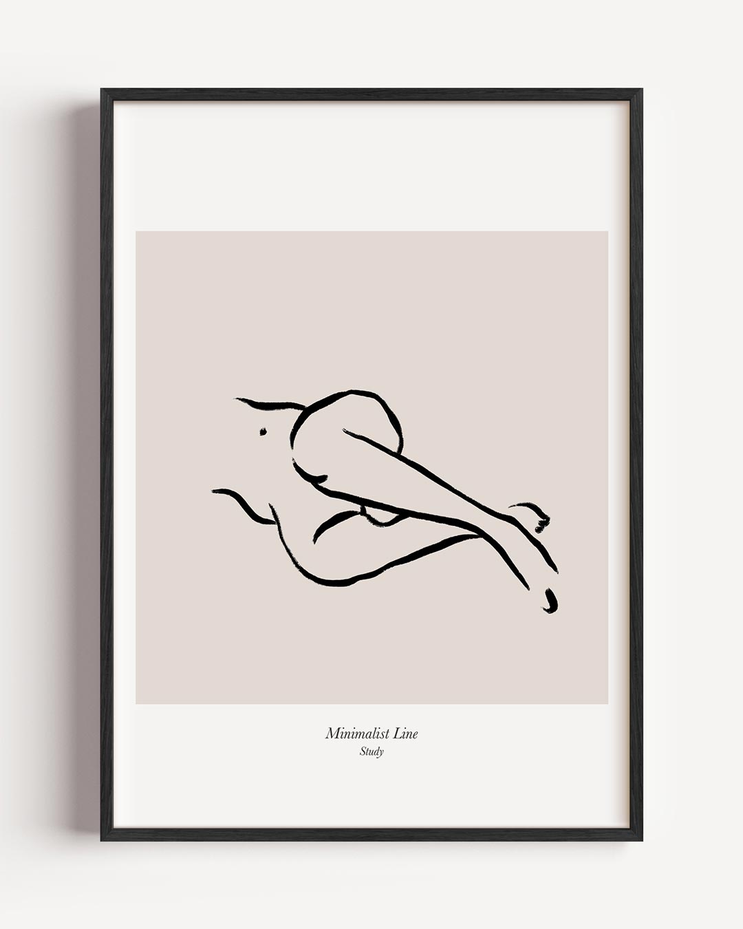 Minimalistische Lichaamslijn Poster-WallArtistic