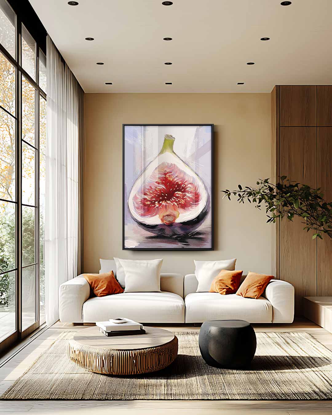 Vibrant Vijgenschilderij Kunstwerk-canvas-dibond-plexiglas-wanddecoratie-WallArtistic