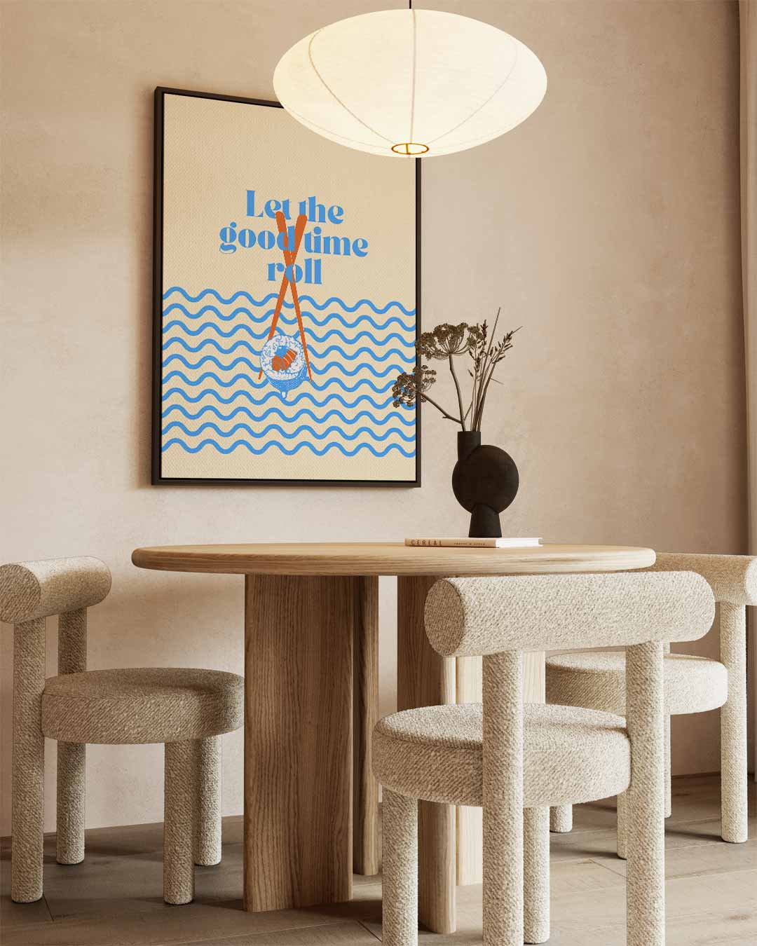 Laat het Goede Leven Rollen Poster Kunstwerk-canvas-dibond-plexiglas-wanddecoratie-WallArtistic