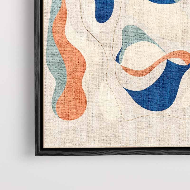 Kleurrijke Golven van Abstractie Kunstwerk-canvas-dibond-plexiglas-wanddecoratie-WallArtistic