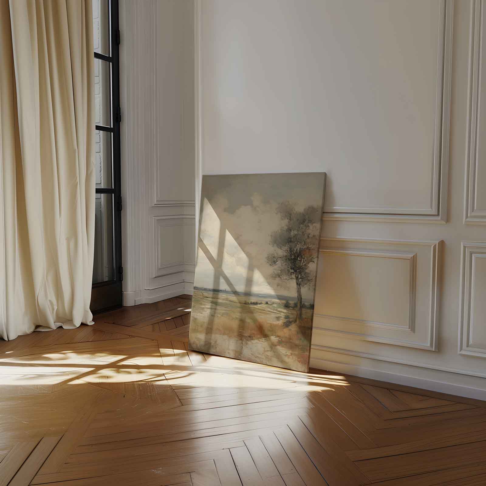 Landschap in Herfstsfeer Kunstwerk-canvas-dibond-plexiglas-wanddecoratie-WallArtistic
