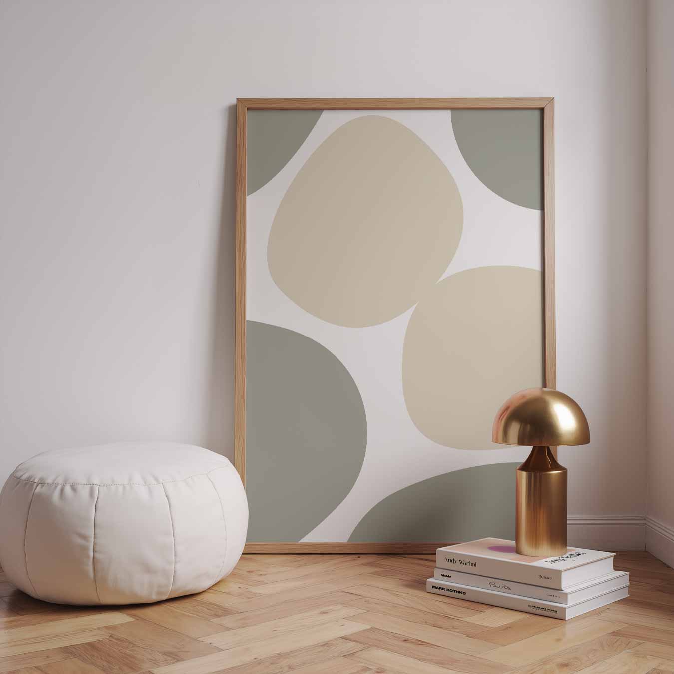 Rustgevende Abstracte Vormen Poster