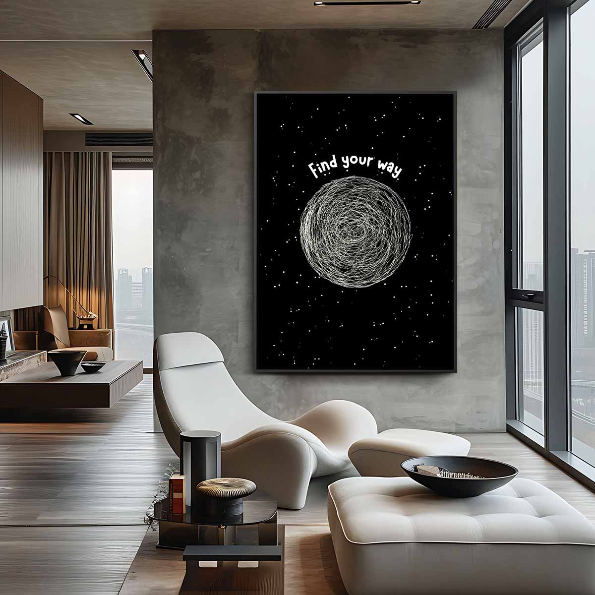Abstract kunstwerk Kunstwerk-canvas-dibond-plexiglas-wanddecoratie-WallArtistic