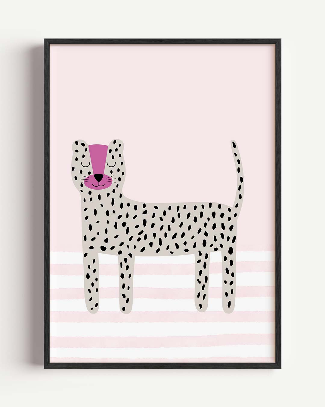 Vrolijke Luipaard Illustratie Poster