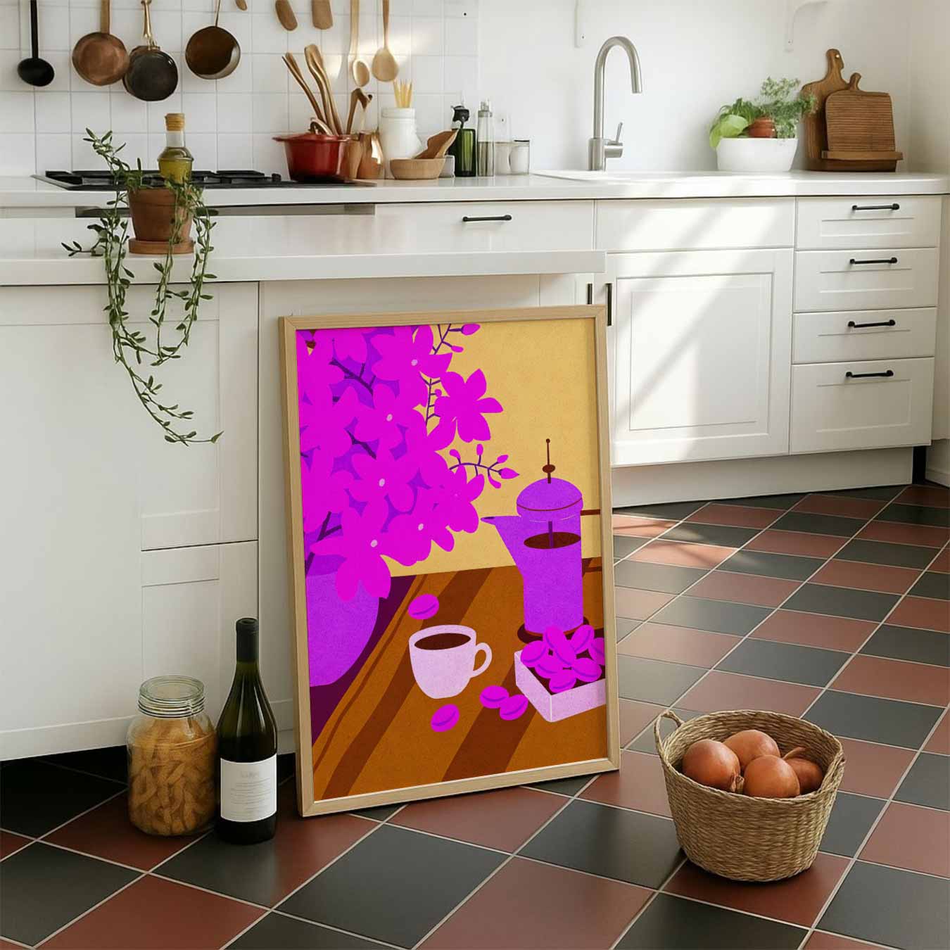 Kleurrijke Koffie Verrukking Poster