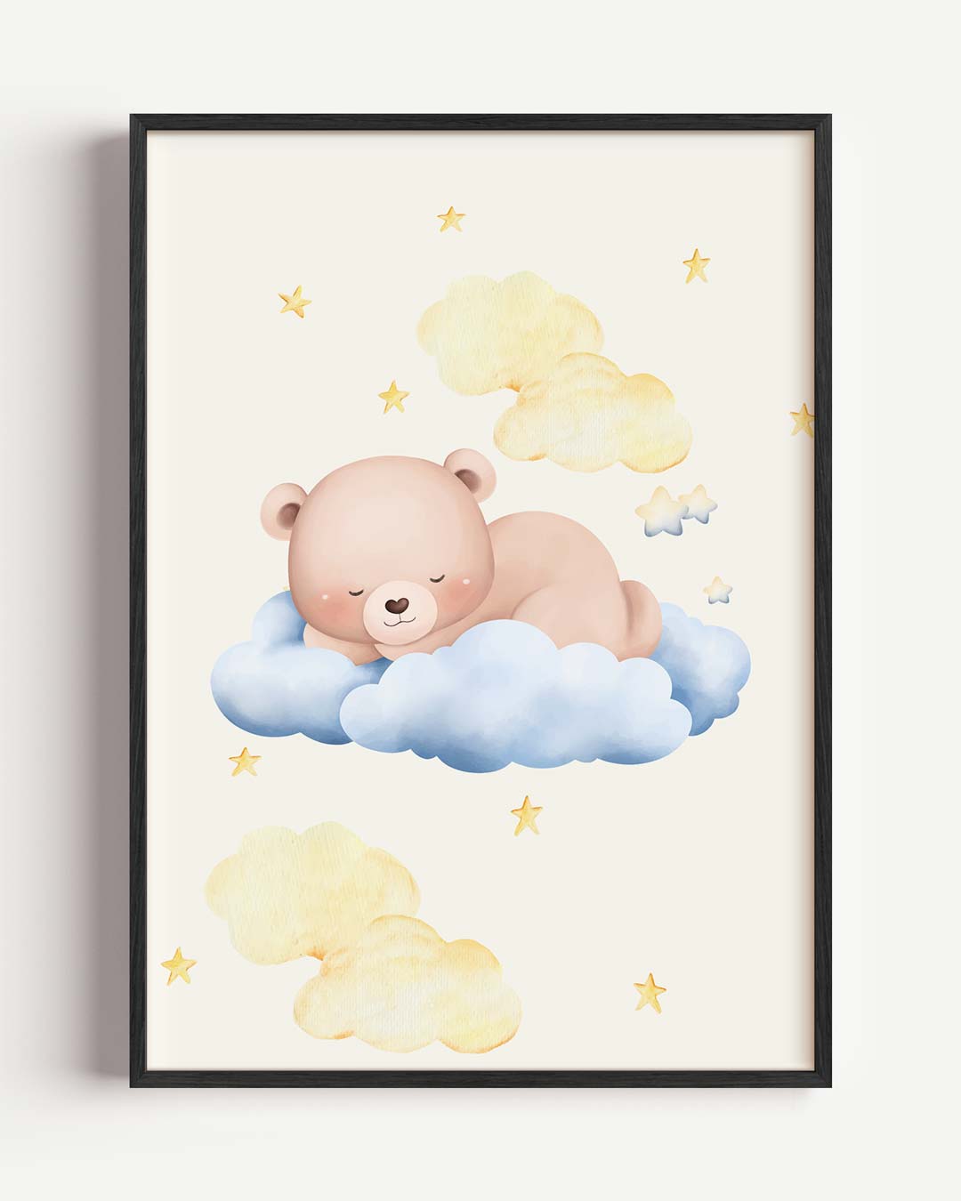 Dromerige Beer Kinderkamer Poster-WallArtistic