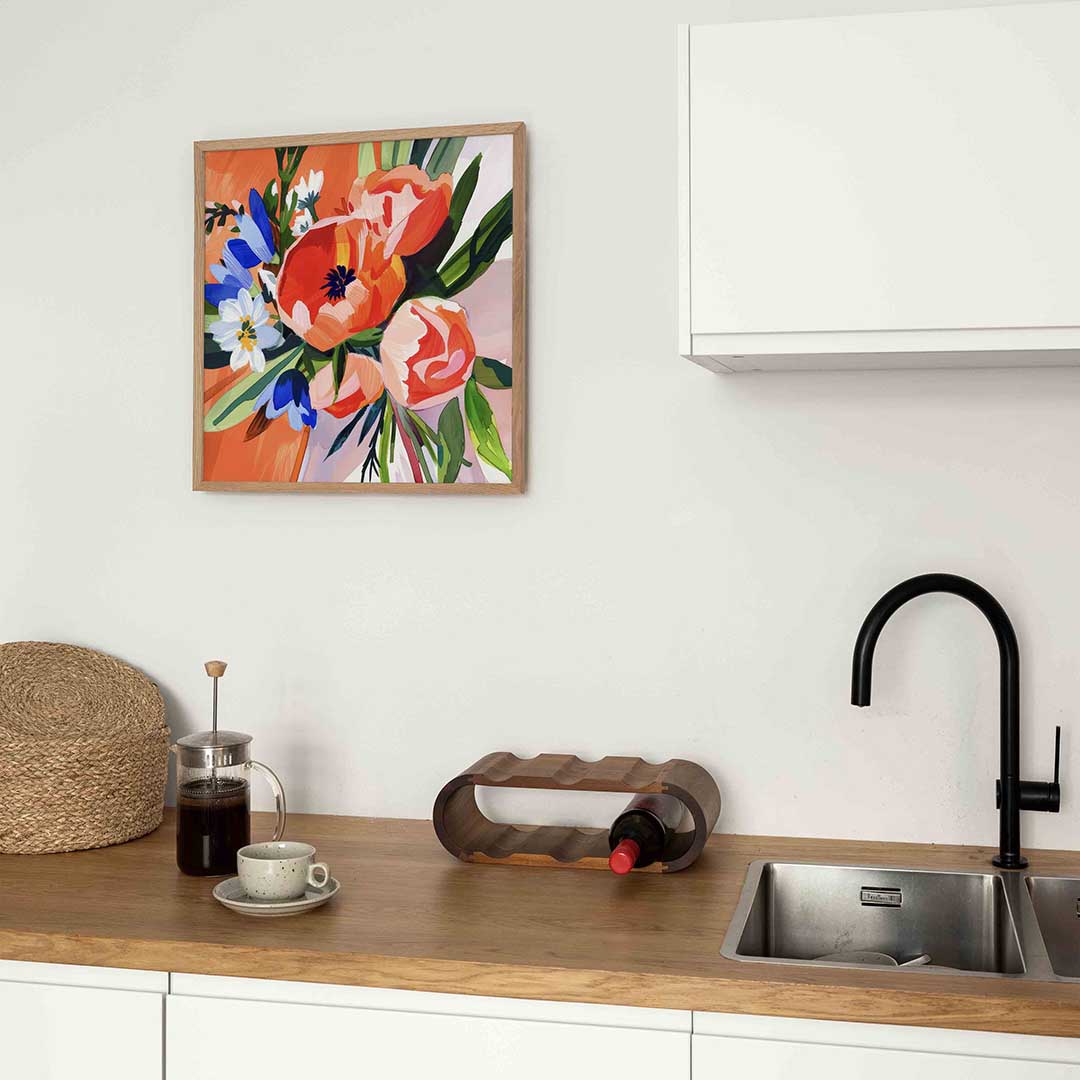 Bloemen en bladeren Poster