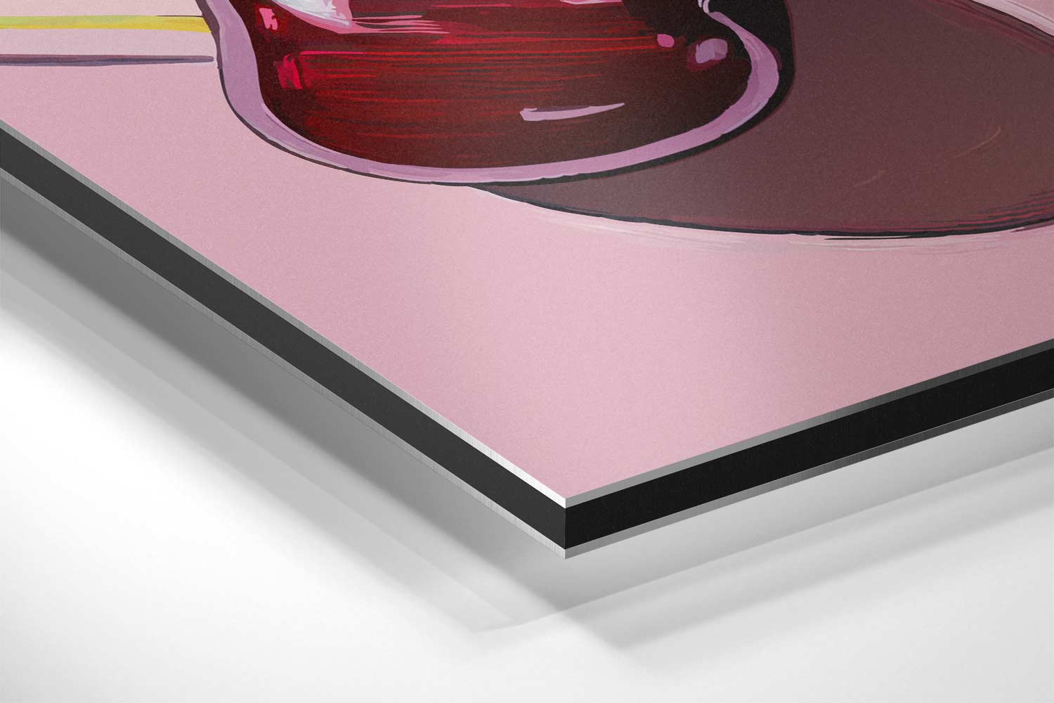 Glanzende Kersenpracht Kunstwerk-canvas-dibond-plexiglas-wanddecoratie-WallArtistic