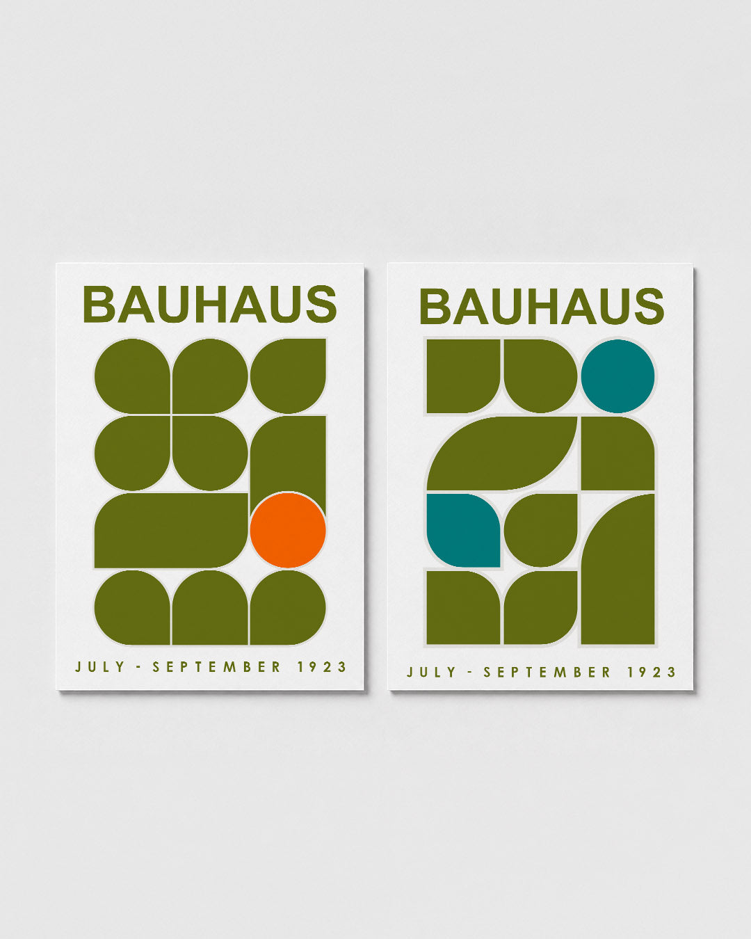 Vormen en kleurvlakken Posterset