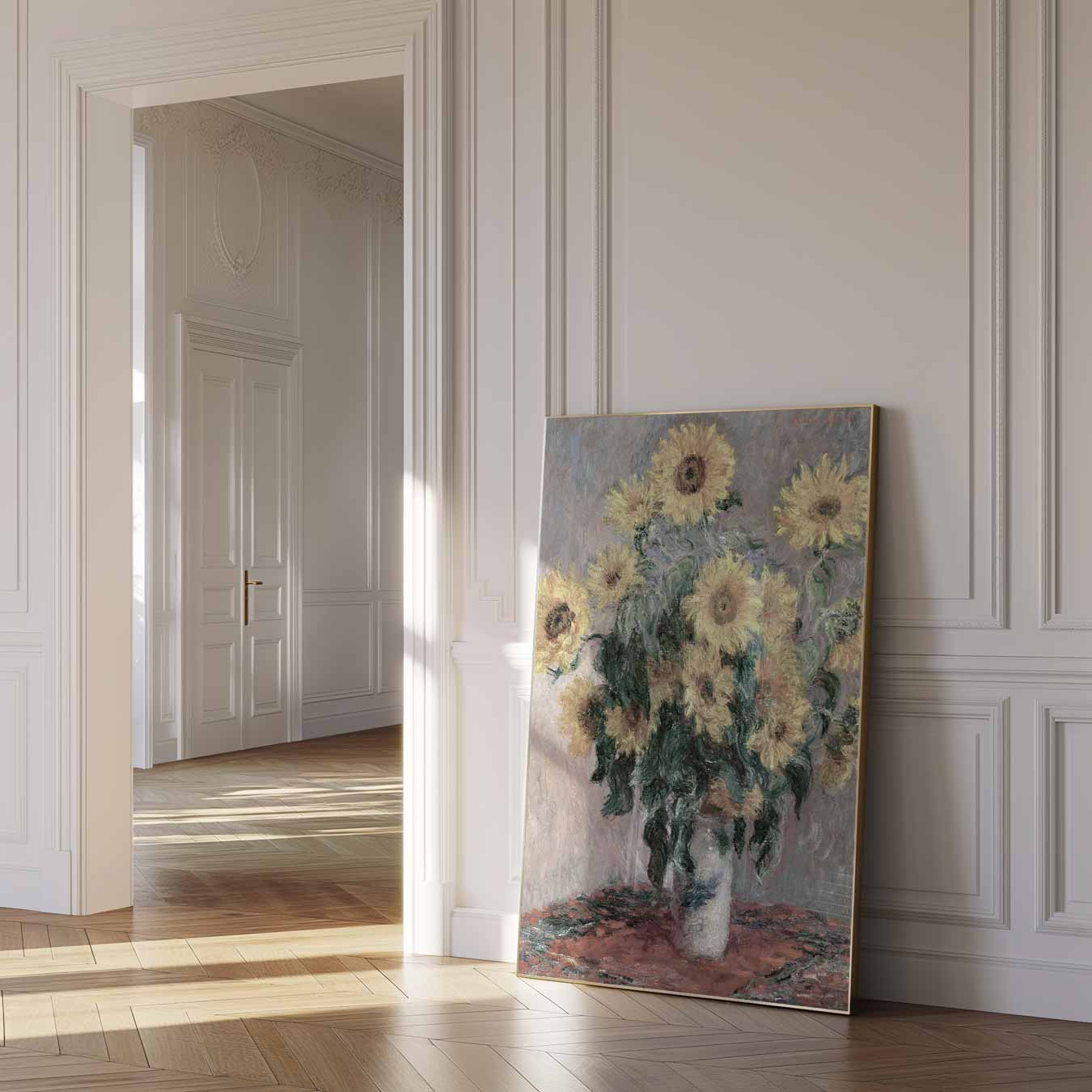 Zonnebloemen Vaas Poster-WallArtistic