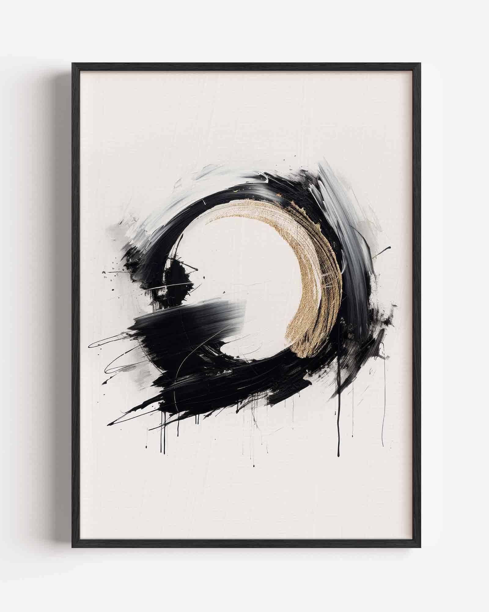 Abstracte cirkel Poster