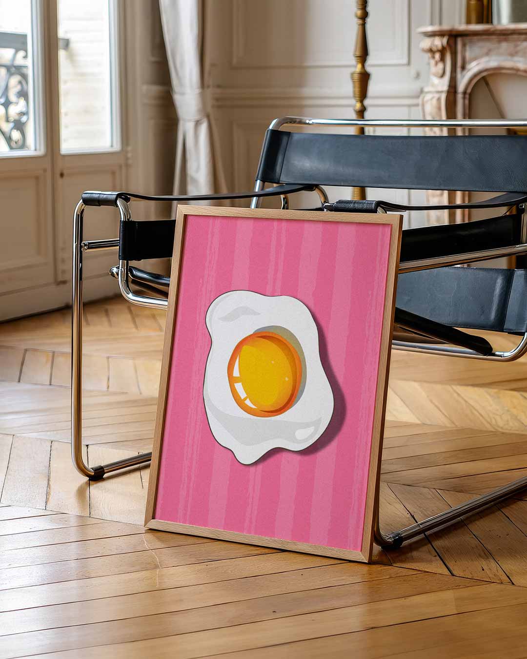 Vrolijke Gebakken Ei Poster