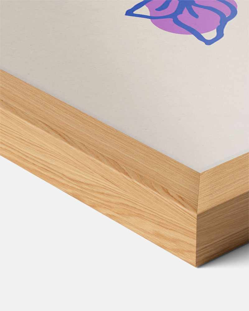 Vrolijke Bloemenpracht in Paars Poster-WallArtistic