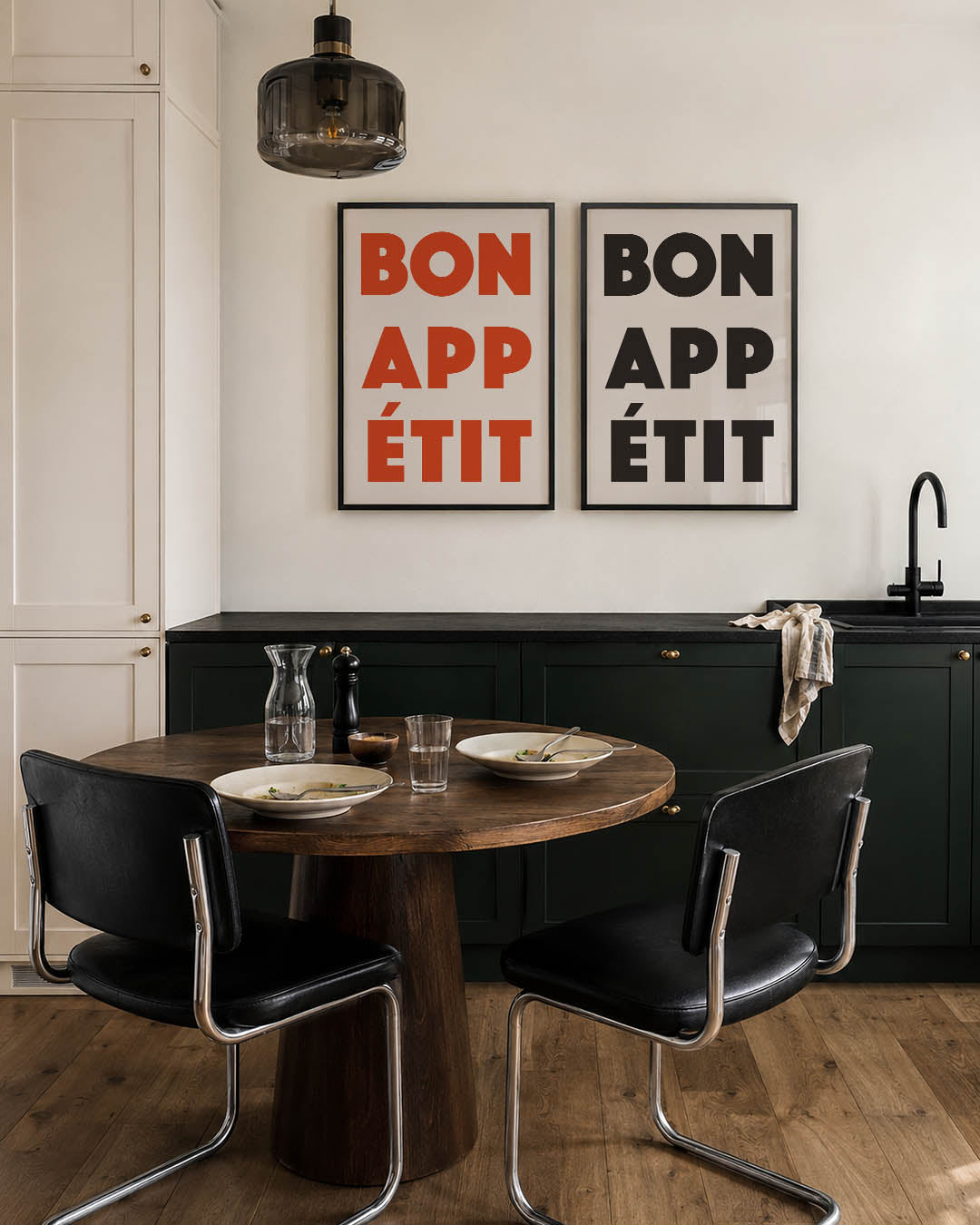 Krachtige typografie Posterset