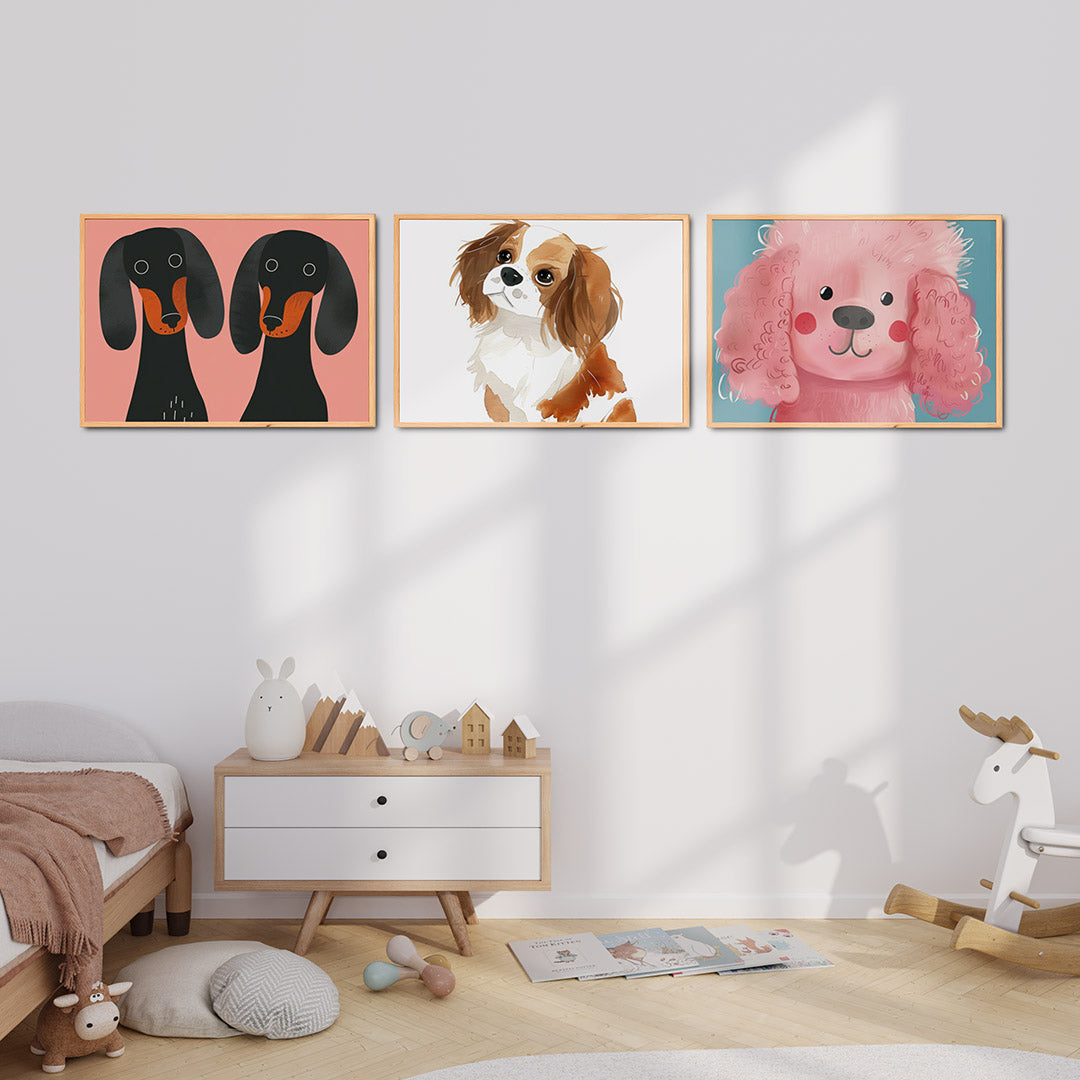 Hondenportret dubbel Posterset
