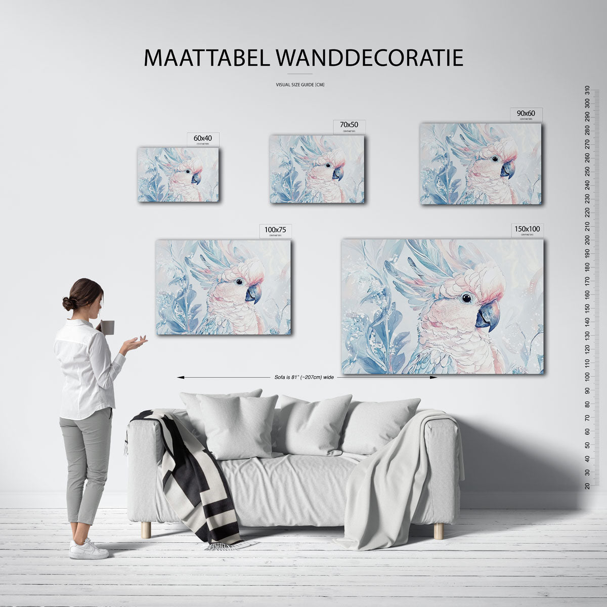 Vrolijke vogel illustratie Kunstwerk
