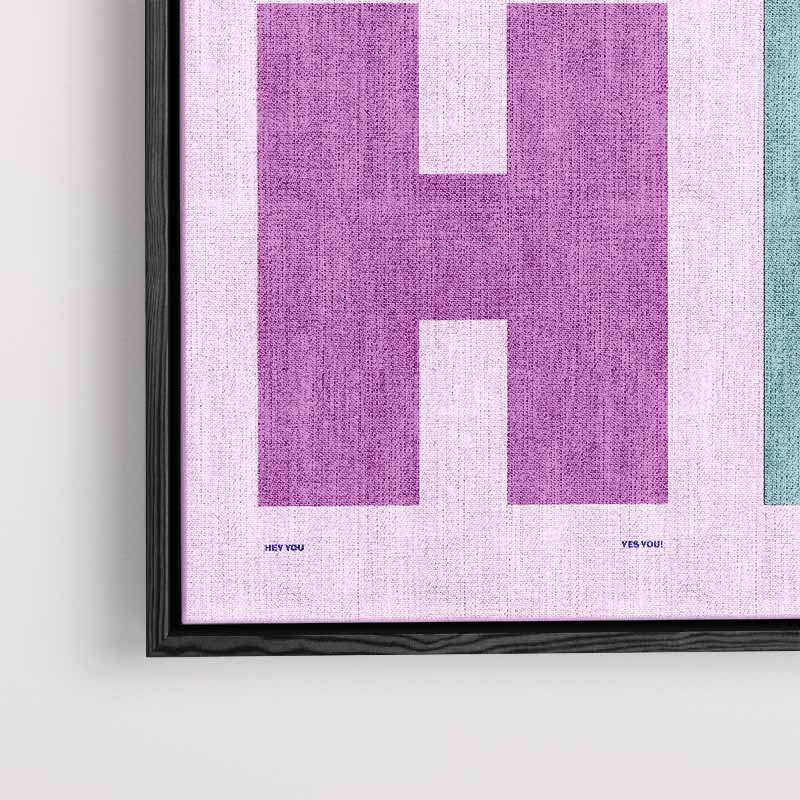 Kleurrijke Woordenboost Kunstwerk-canvas-dibond-plexiglas-wanddecoratie-WallArtistic