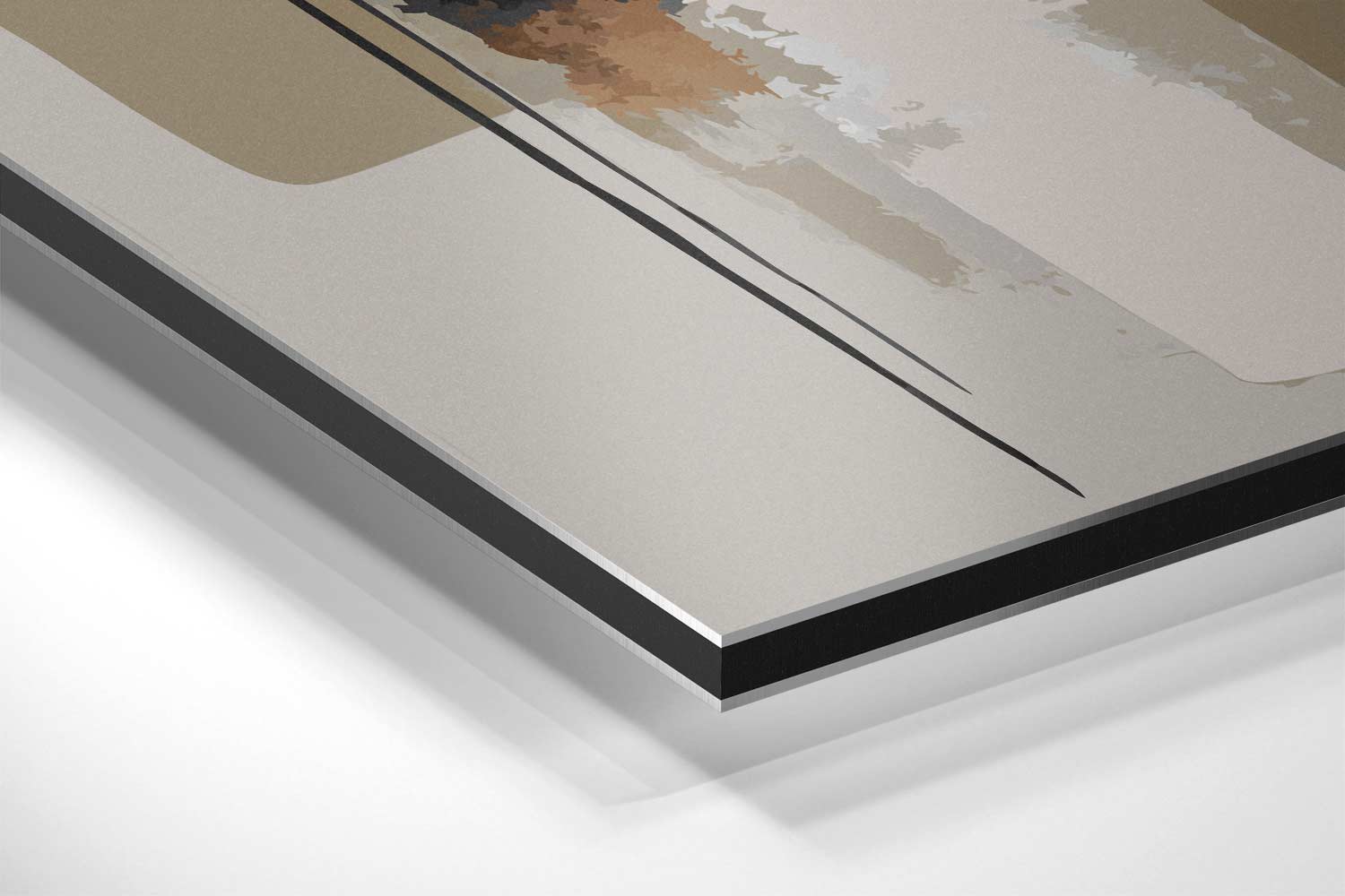 Abstract Contrast Kunstwerk-canvas-dibond-plexiglas-wanddecoratie-WallArtistic