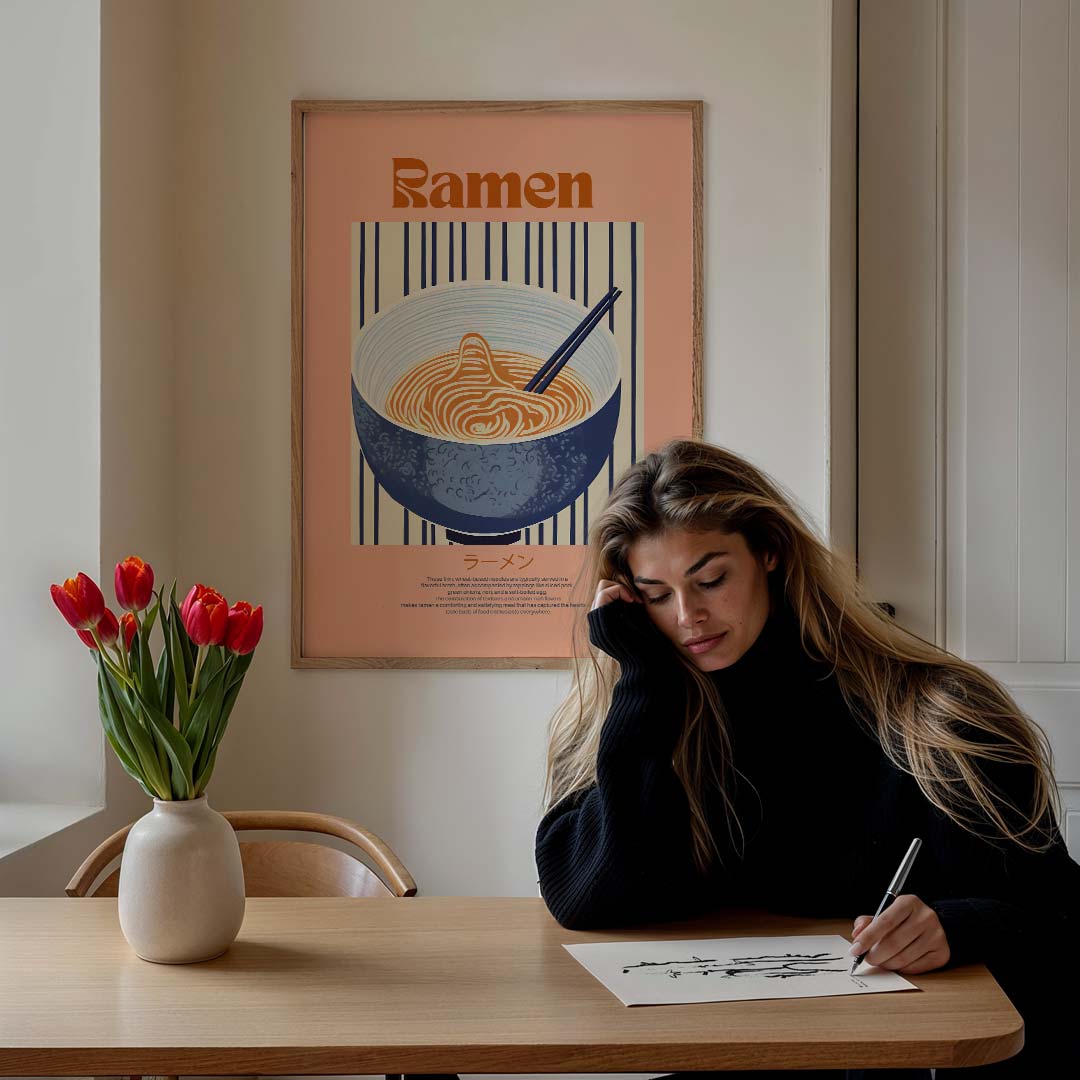 Retro Ramen Poster-WallArtistic