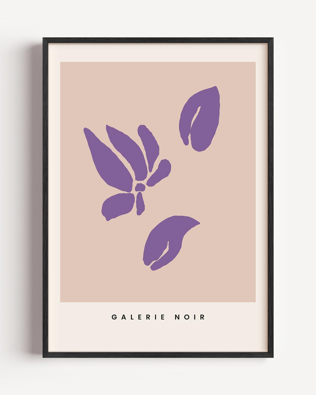 Stijlvolle Bloemenposter in Paars Poster-WallArtistic