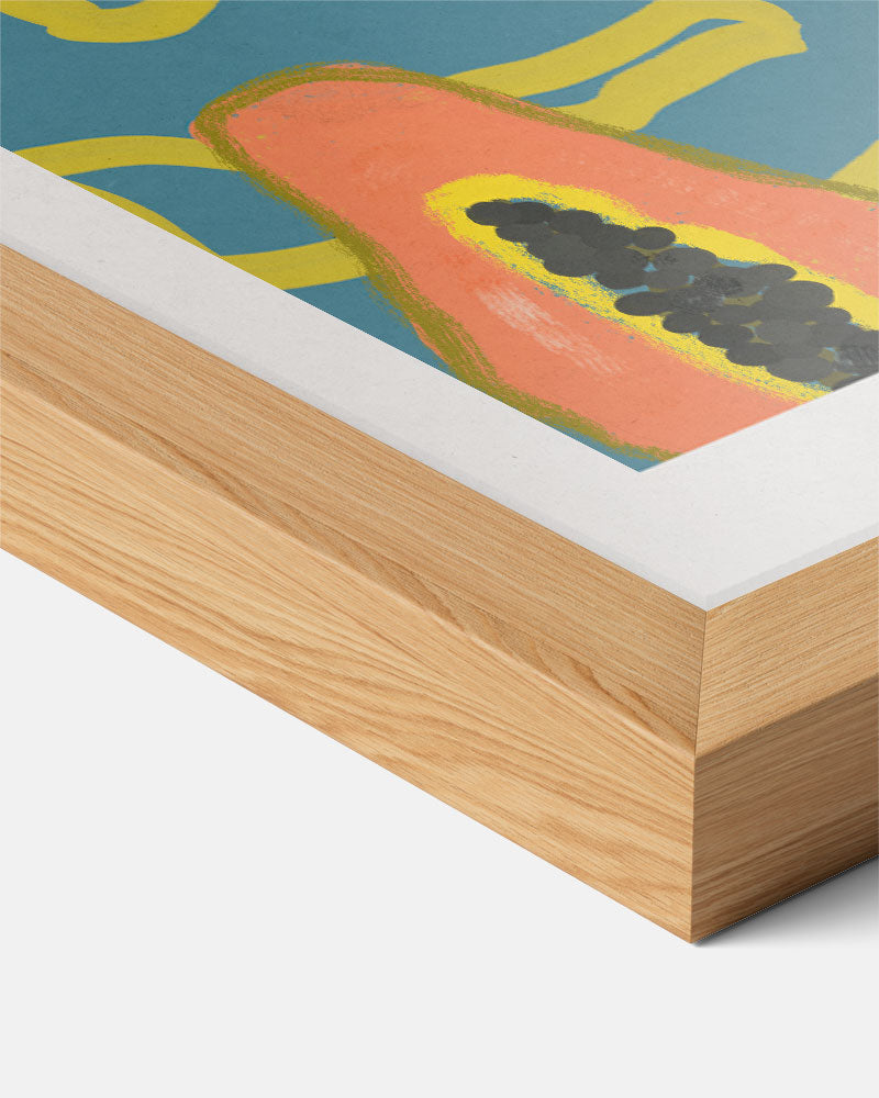 Tropische Papaja Print Poster-WallArtistic