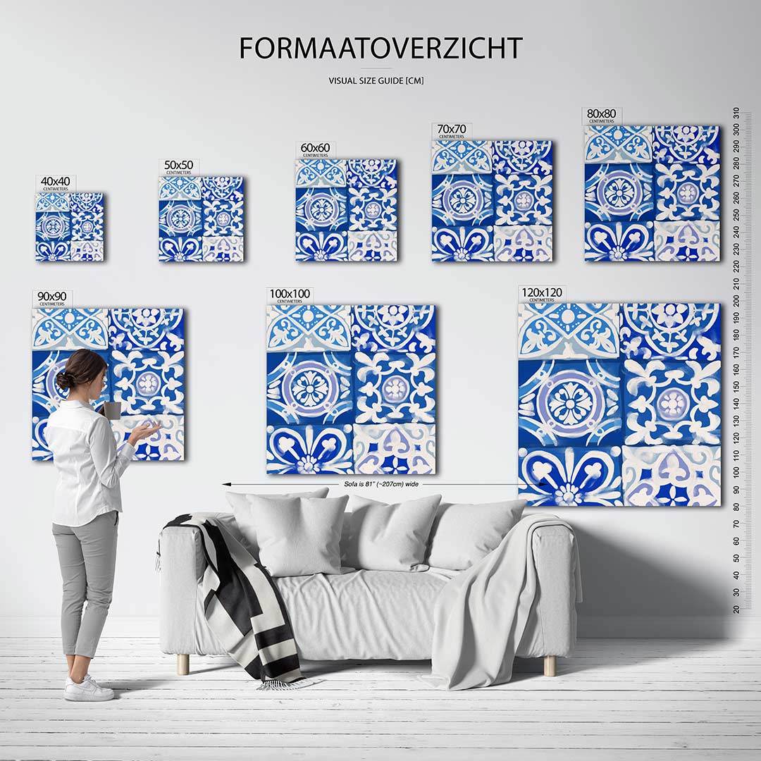 Geometrische patronen Kunstwerk