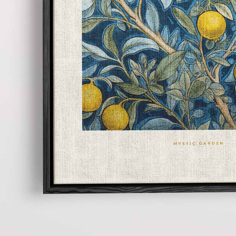Botanische Citroenprint Kunstwerk-canvas-dibond-plexiglas-wanddecoratie-WallArtistic