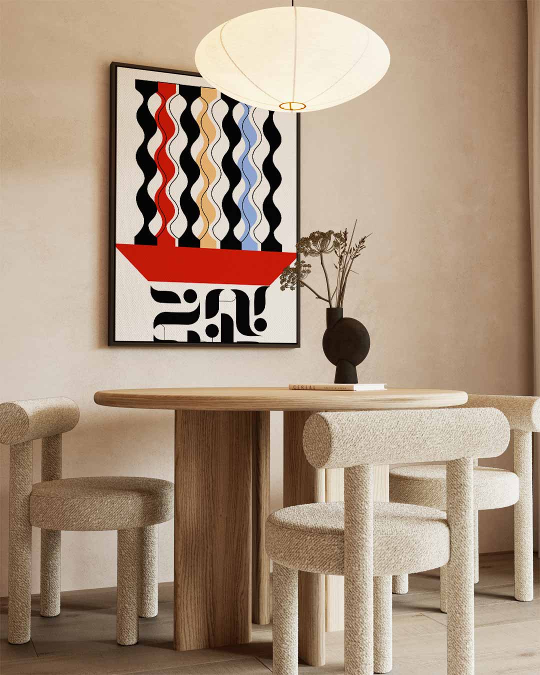 Golvende Harmonie Kunstwerk-canvas-dibond-plexiglas-wanddecoratie-WallArtistic