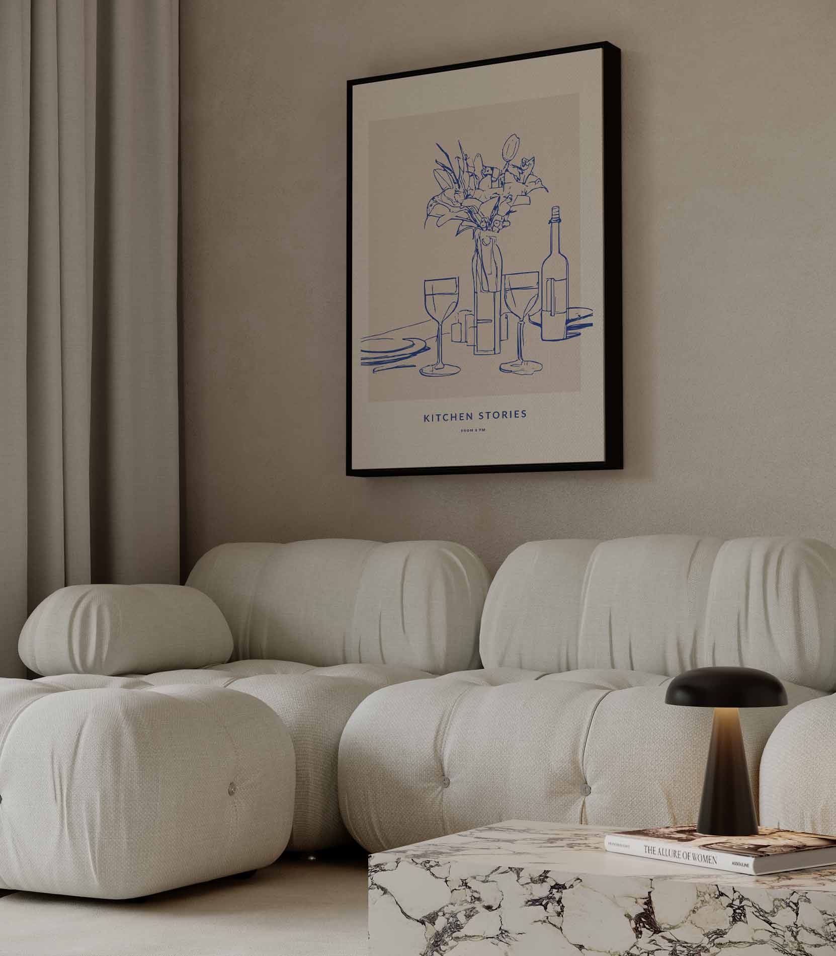 Gezellige Keukentafereeltjes Kunstwerk-canvas-dibond-plexiglas-wanddecoratie-WallArtistic