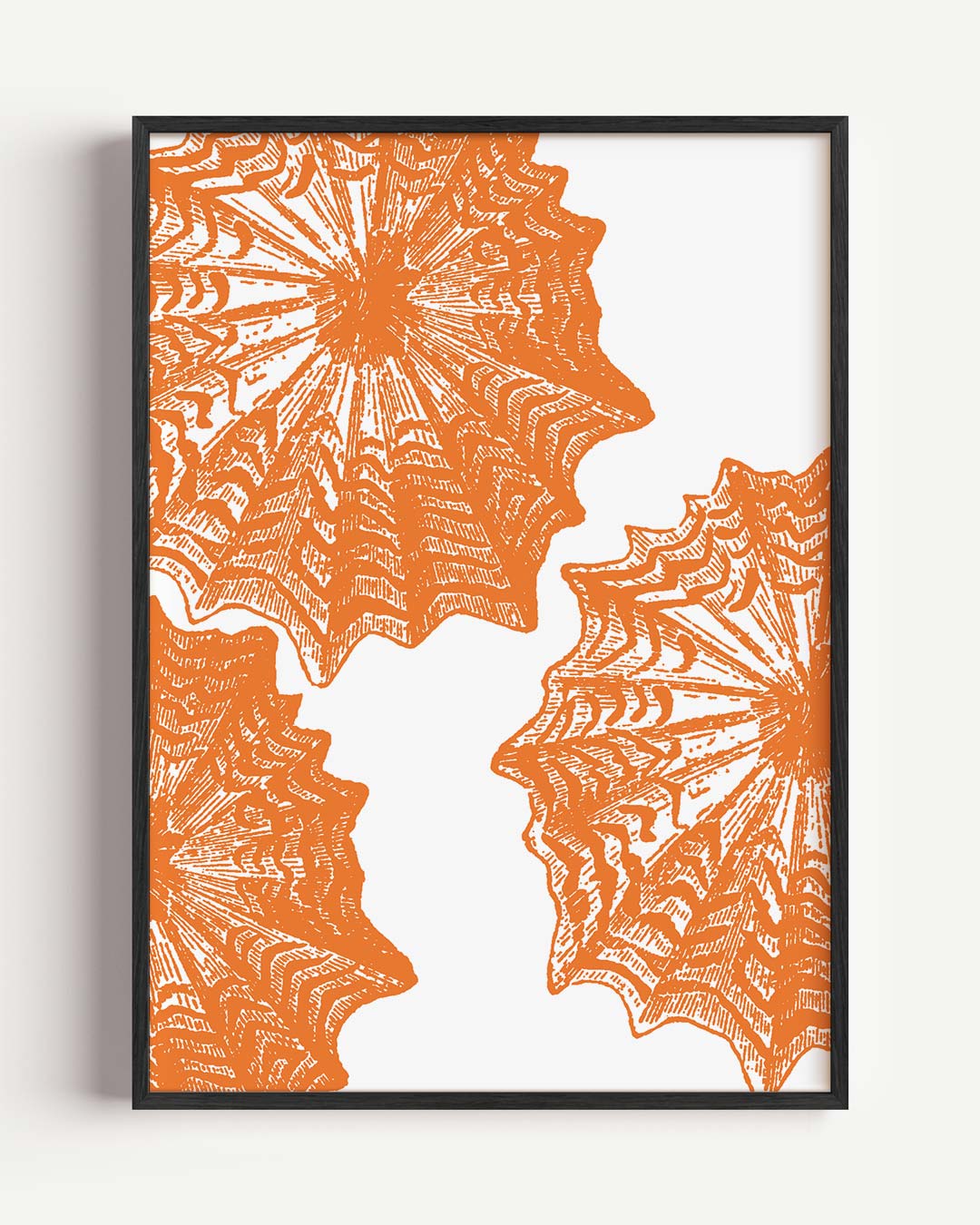 Stijlvolle Oranje Botanische Print Poster
