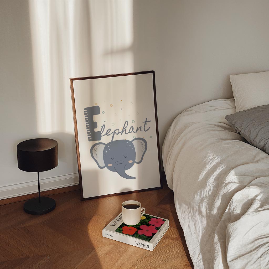 Dromerige Olifant Kinderkamer Poster