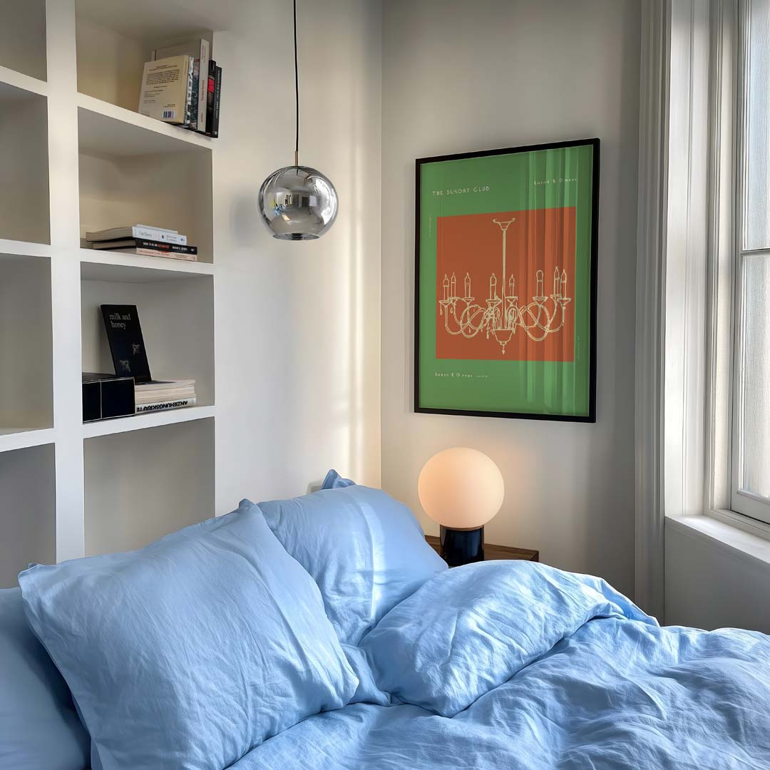 Retro Chique Kroonluchter Poster-WallArtistic