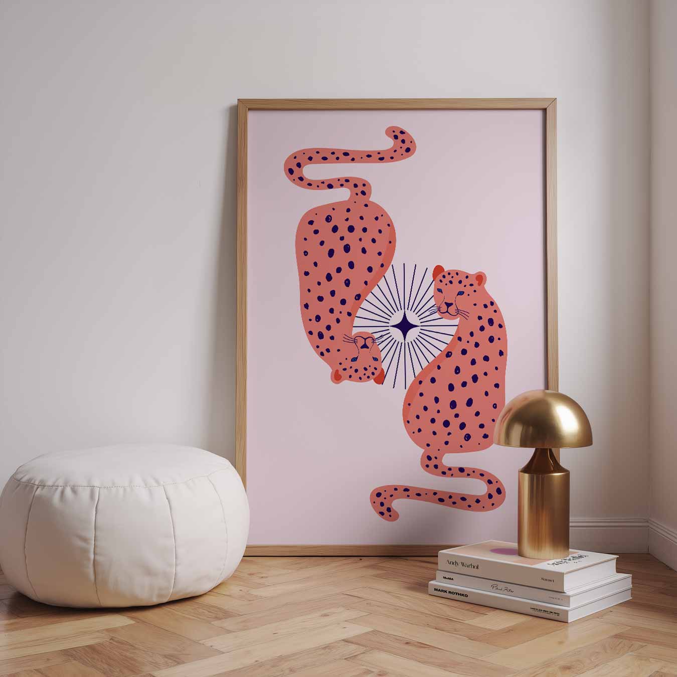 Stijlvolle Luipaard Dubbelganger Poster