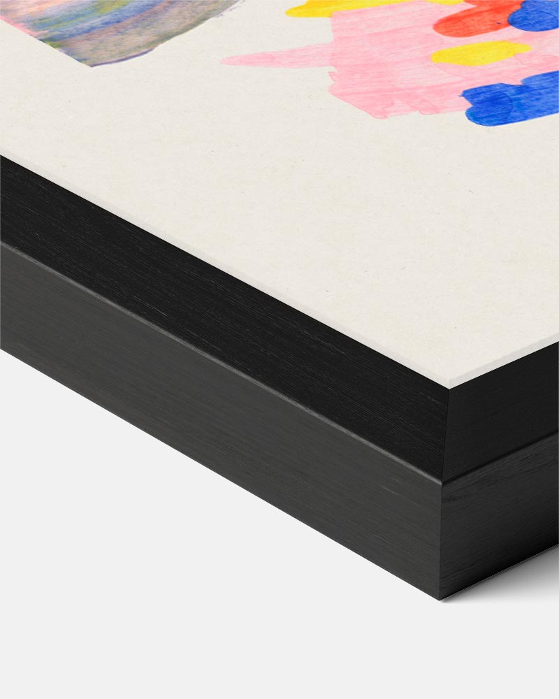 Kleurrijke Abstracte Kunstposter-WallArtistic