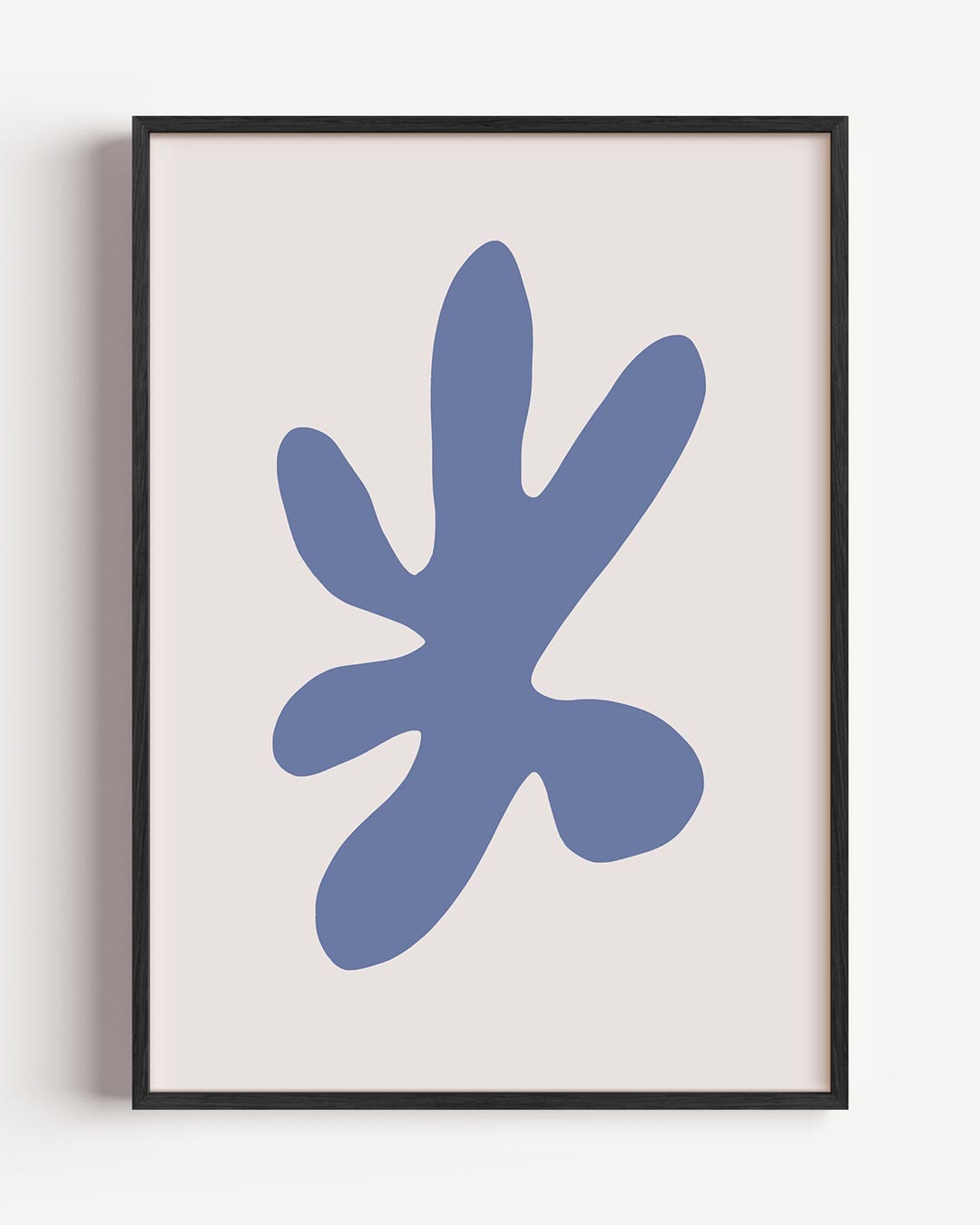 Abstracte Bloemvorm Kunstposter-WallArtistic