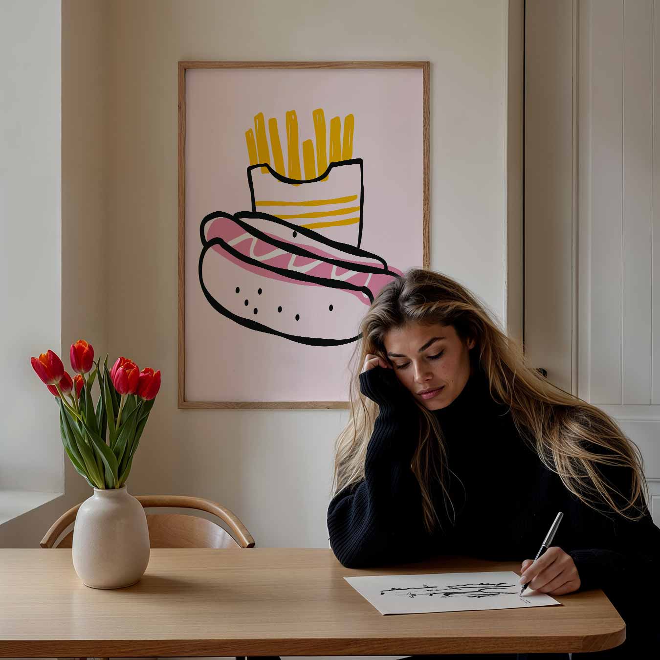 Speelse Fastfood Poster