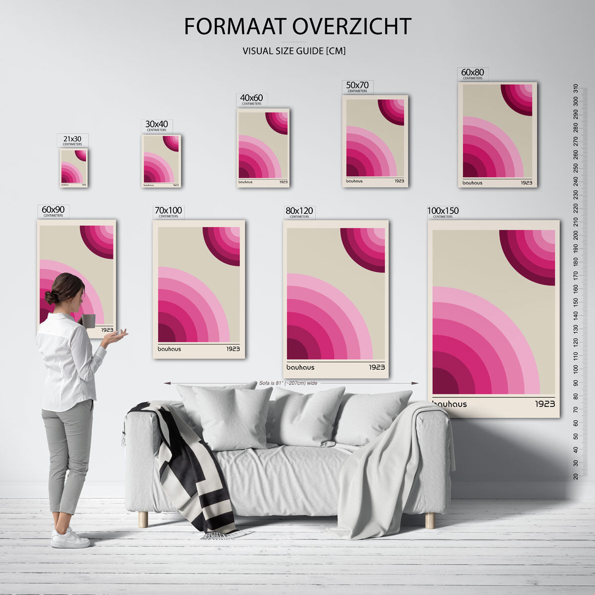 Cirkelvormen en vlakken Poster