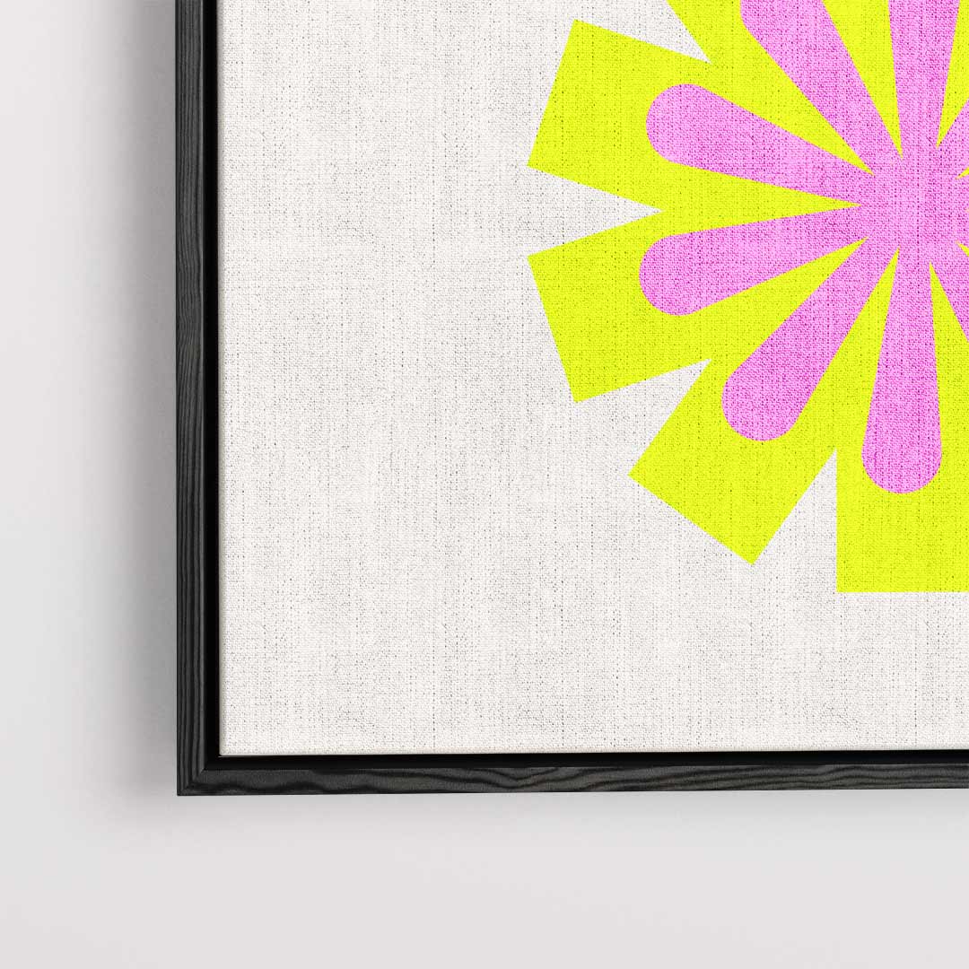 Vrolijk Geometrisch Spektakel Kunstwerk-canvas-dibond-plexiglas-wanddecoratie-WallArtistic