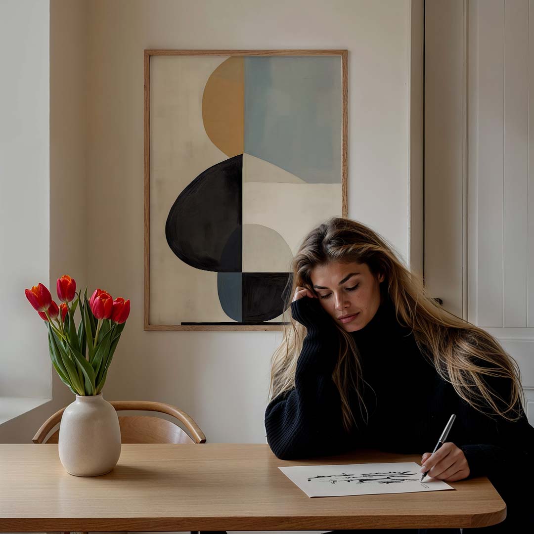 Moderne Geometrische Kunstposter-WallArtistic