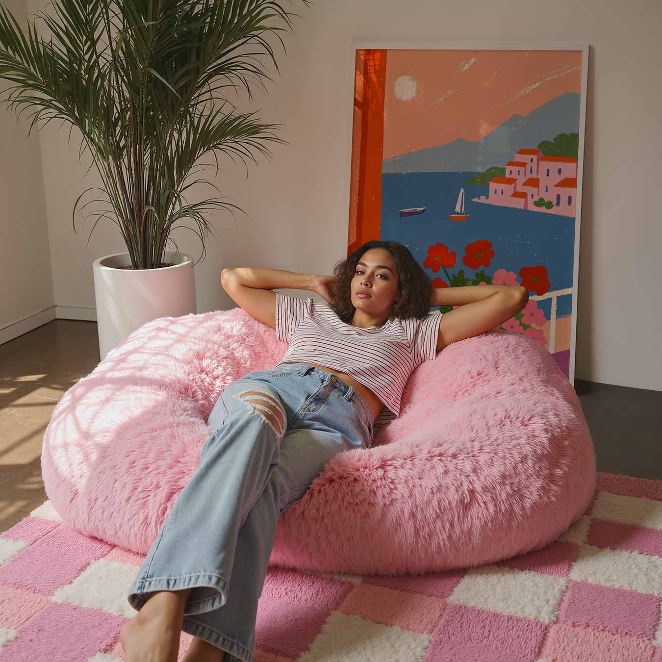 Zonnige Uitzicht op de Middellandse Zee Poster-WallArtistic