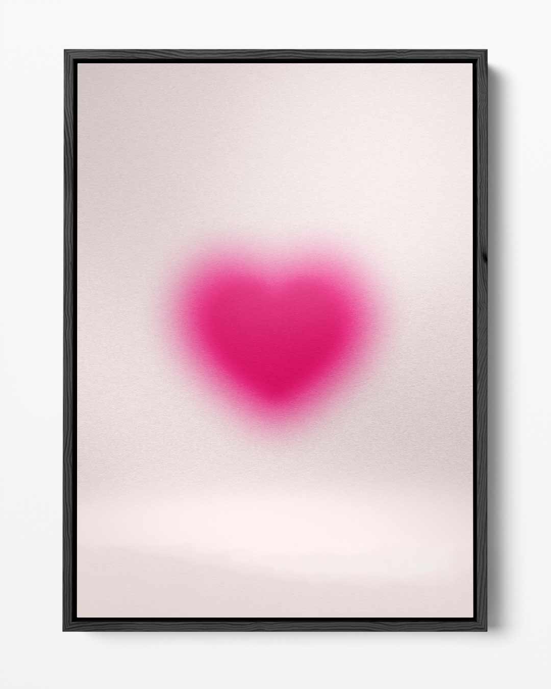 Liefdeshart in Roze Kunstwerk-canvas-dibond-plexiglas-wanddecoratie-WallArtistic